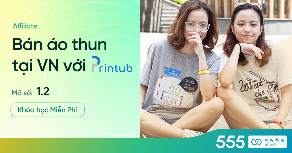Bán áo thun tại VN với Printub